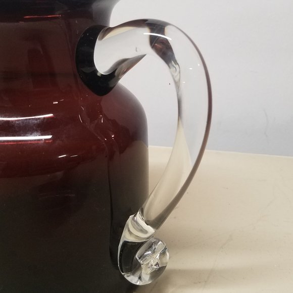 Amethyst Glass Blown Pitcher - Picture 6 of 8